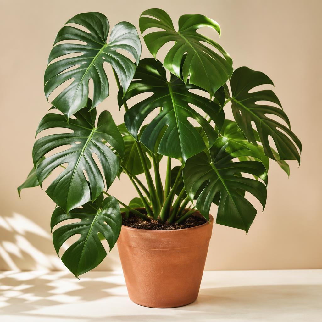 Monstera Deliciosa plant in a pot